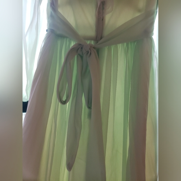 Vintage Victorian Style Mint Green Velvet and Lace Dress - Picture 7 of 10